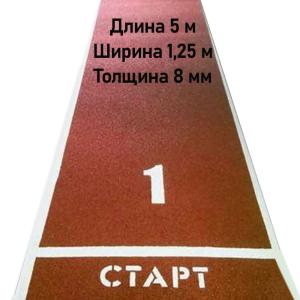 Купить Дорожка для разбега 5 м х 1,25 м. Толщина 8 мм в Егорьевске 
