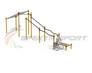 Купить Спортивный комплекс для инвалидов-колясочников WRK-D22_76mm в Егорьевске 